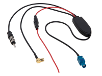 Antennensplitter AM/FM DAB+ Fakra(m)>DIN(m)/SMB(f)